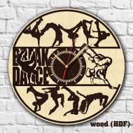 MyHomeArtDecor Break dance clock Wooden clock HDF clock Acrylic clock Housewarming gift Wall art Birthday gift Wall clock Home decor Wood clock BD-1