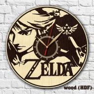 MyHomeArtDecor Zelda clock Wooden clock HDF clock Acrylic clock Housewarming gift Wall art Birthday gift Wall clock Home decor Wood clock Gift ideas Z-3