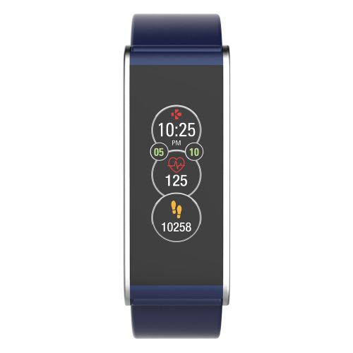  MyKronoz ZeFit4 HR Fitness Activity Tracker with Heart Rate Monitoring, Color Touchscreen & Smart Notifications - Black/Black