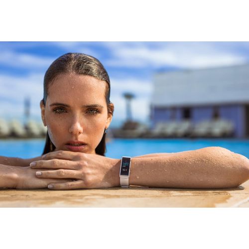  MyKronoz ZeFit4 HR Fitness Activity Tracker with Heart Rate Monitoring, Color Touchscreen & Smart Notifications - Blue/Silver