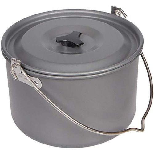  MyLifeUNIT Camping Pot Cookware, Portable Cooking Pot for Outdoor Camping Hiking, 5-Quart