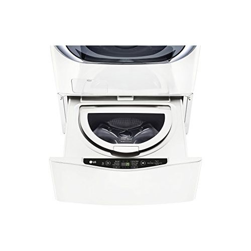  LG WD200CW 1.0-Cubic Foot Sidekick Pedestal Washer, Twin Wash Compatible in White