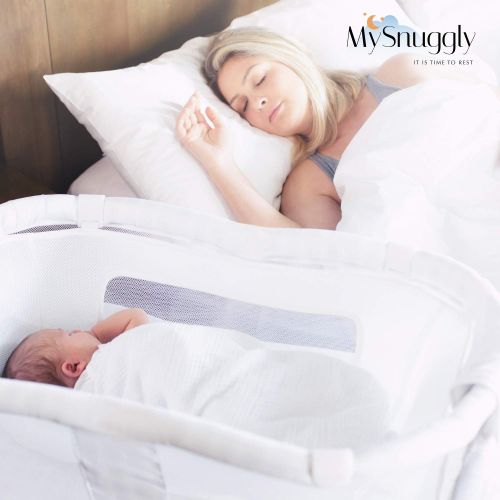  MySnuggly Newborn Bassinet Insert for Halo Bassinets | Safe Real Cuddling Feeling for Better Sleep | Patent Pending