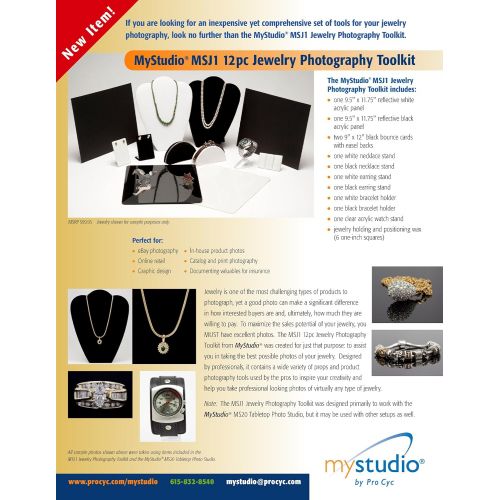  MyStudio MS20JLED Professional Tabletop Photo Studio Lightbox with LED Lighting for Product Photography