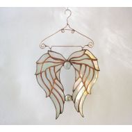MyVitraz Stained Glass Angel Wings Suncatcher Tiffany Stained glass patterns Memorial