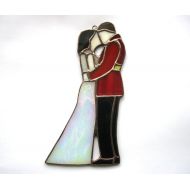 MyVitraz Stained glass pair love suncatcher Wedding decor Housewarming gift