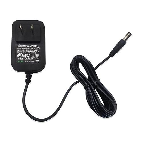  MyVolts 12V Power Supply Adaptor Compatible with/Replacement for M-Audio Oxygen 49 Keyboard - US Plug