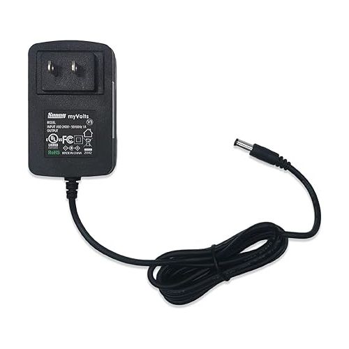  MyVolts 9V Power Supply Adaptor Compatible with/Replacement for M-Audio Oxygen 88 Keyboard - US Plug