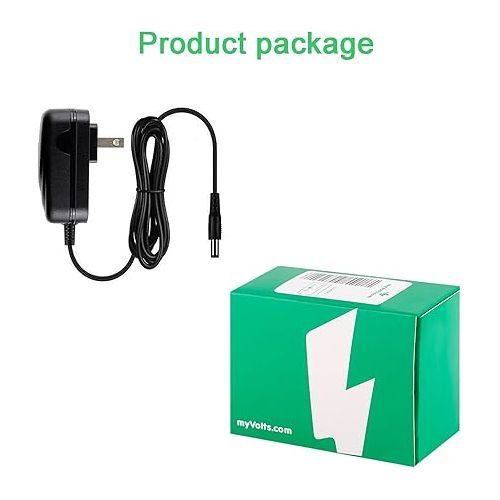  MyVolts 12V Power Supply Adaptor Compatible with/Replacement for M-Audio Axiom 25 Keyboard - US Plug