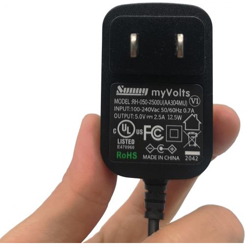  MyVolts 5V Power Supply Adaptor Replacement for LaCie Rug FWSA 1TB External Hard Drive - US Plug