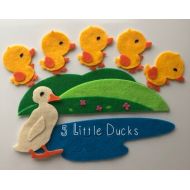 Mychubbypanda 5 Little Ducks Felt Set // Duck Felt Story // Circle Time // Story Time