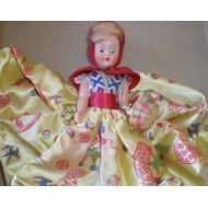 Myclosetshelf Red Riding Hood Celluloid Doll In Original Box Vintage Mid-Century-50s Story Book Doll