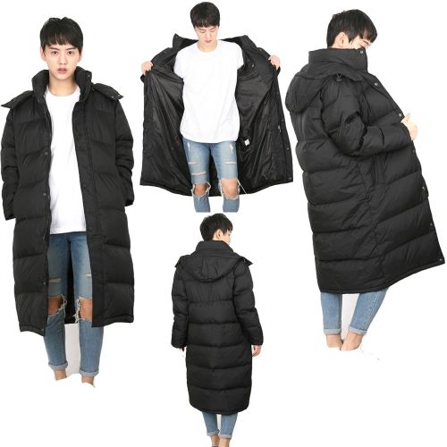  Myglory77mall myglory77mall Black Winter Outer Duck Down Long Coat Parka Puffer jacket