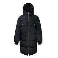 Myglory77mall myglory77mall Black Winter Outer Duck Down Long Coat Parka Puffer jacket ks902