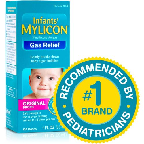  [아마존베스트]Mylicon Gas Relief Drops for Infants and Babies, Original Formula, 1 Fluid Ounce