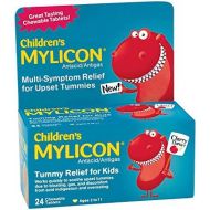 [아마존베스트]Mylicon Childrens Antacid, Tummy Relief Tablets for Kids, Cherry, 24 Count