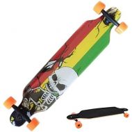 mymotto Longboard Anfanger Erwachsene Kinder Ahorn Skateboard (106 x 26 x 14 cm) Drop Down Street in 3 Verschiedenen Designs