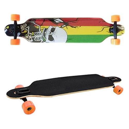  mymotto Longboard Anfanger Erwachsene Kinder Ahorn Skateboard (106 x 26 x 14 cm) Drop Down Street in 3 Verschiedenen Designs