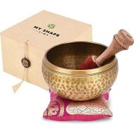 Myshape Time Tibetan Singing Bowl4”singing bowl set singing bowl mallet meditation sound bowl musical instrument for stress relief and meditation music명상종 싱잉볼