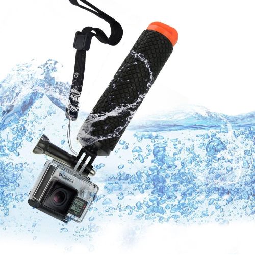  Mystery Waterproof GoPro Floating Hand Monopod Mount Floating Handle Grip with Thumb Screw and Adjustable Wrist Strap for GoPro Hero 2/3/3+/4 Sport Action Camera Mount Accessories