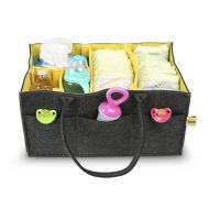 Mystery Girl Baby Diaper and Wipes Caddy Storage Bins for Diapers Diaper Bag Insert Organizer Large Size Felt...