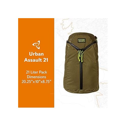  Mystery Ranch Urban Assault 21 Backpack - Military Inspired Rucksacks, Lizard, 21L