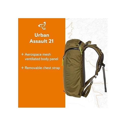  Mystery Ranch Urban Assault 21 Backpack - Military Inspired Rucksacks, Lizard, 21L