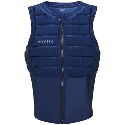  Watersports - Surf Kitesurf & Windsurfing Mens Majestic Front Zip Impact Vest Top - Black - Easy Stretch