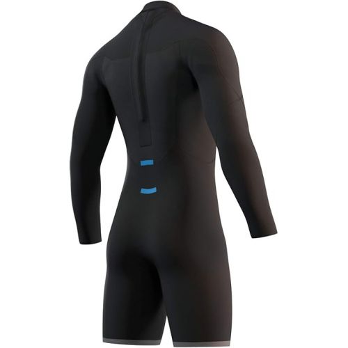  Watersports - Surf Kitesurf & Windsurfing Mens Brand 3/2mm Long Sleeve Shorty Wetsuit - Black