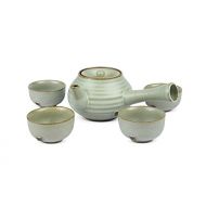 Myteapot Kyusu Teekannen-Set Basic pastellgruen 650ml incl. 4 Stueck Kyusu Teacup / Einhandkanne / Seitenhandkanne