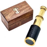 [아마존베스트]Mini Pirate Spyglass Telescope with Wooden Box