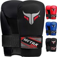 Mytra Fusion Semi Contact Boxing Gloves for Martial Arts MMA Muay Thai Training Punching Sparring