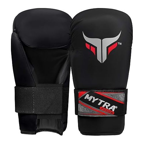  Mytra Fusion Semi Contact Boxing Gloves for Martial Arts MMA Muay Thai Training Punching Sparring