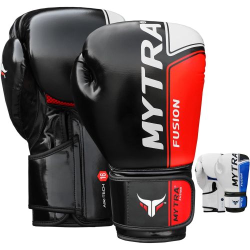  Mytra Fusion Air Tech Boxing Gloves Artificial Leather Boxing Gloves 10oz 12oz 14oz 16oz Boxing Gloves for Training Punching Sparring Punching Bag Boxing Muay Thai Kickboxin