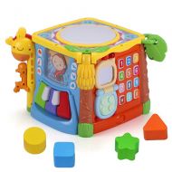 MzekiR Baby Activity Cube Toy Drum for Toddler Musical Activity Play Center with Lights