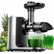 N\A Juicer Machines, Slow Masticating Juicer with Reverse Function & Quiet Motor, Cold Press Juicer, Easy to Clean with Brush, Higher Juice Yield, Recipes for Vegetables and Fruits