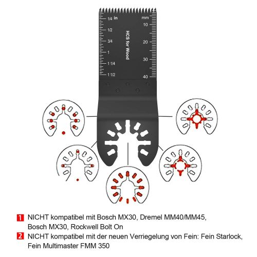 N\A 66pcs Oscillating Saw Blade Kit, Universal Multitool Quick Release Saw Blades Fit Universal Wood Metal Oscillating Saw Blades for Dewalt Rockwell Royobi Millwaukee Porter Cable Bos
