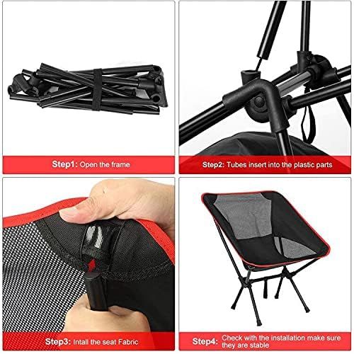  N\A Portable Compact Folding Camping Chair, Lightweight Backpack Suitable for Travel, Camping, Beach, Picnic, Vacation and Hiking.