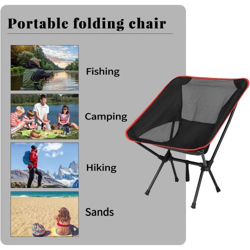  N\A Portable Compact Folding Camping Chair, Lightweight Backpack Suitable for Travel, Camping, Beach, Picnic, Vacation and Hiking.