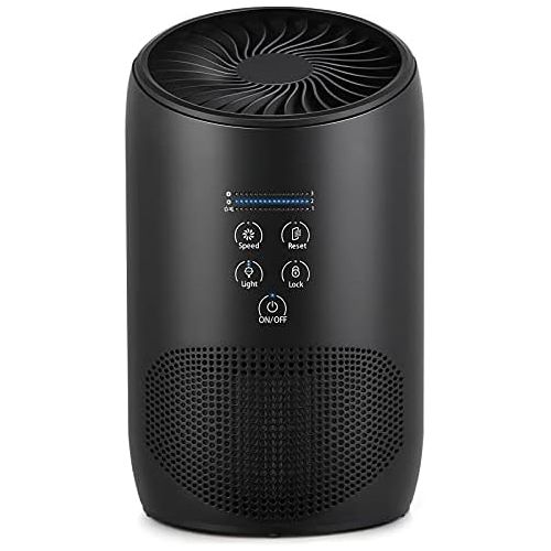  N\A HEPA Air Purifiers for Home Bedroom, Smoke Air Cleaner with Fragrance Sponge, Lock Set, Ultra Quiet HEPA Air Purifier for Dust, Odor, Pet Dander,Smoke