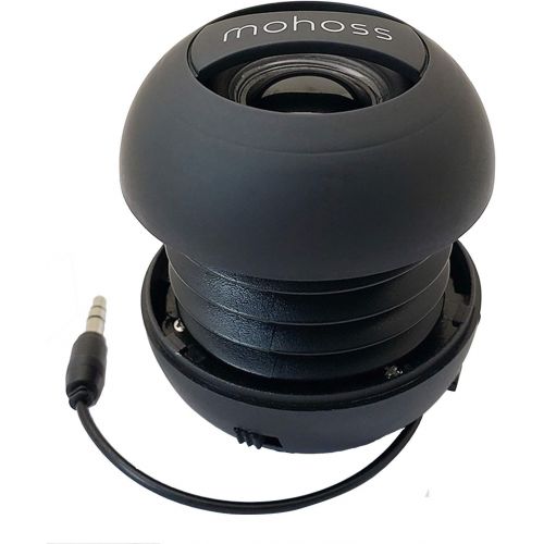  N\A Mini Bass Speaker, mohoss Portable Plug in Speaker with 3.5mm Aux Audio Input, Rechargeable External Hamburger Speaker for iPhone Android Smartphones Laptop Tablet iPod MP3