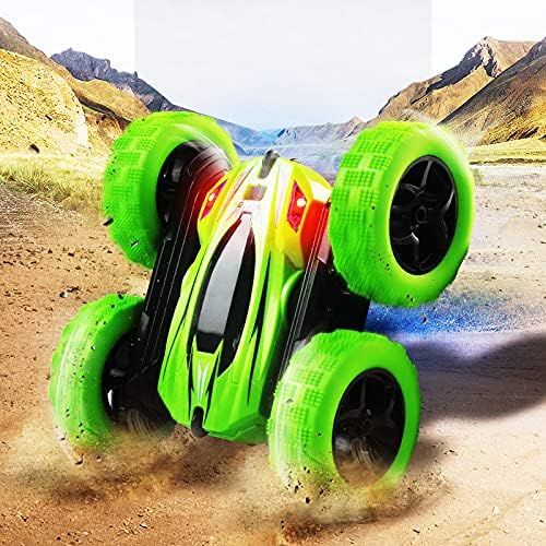  N\A Remote Control Car, RC Car Toy, 2.4Ghz Double Sided 360° Rotating RC Cars Stunt Car with Headlight, Kids Xmas Toys Car for Boys/Girls Birthday Gifts Toys