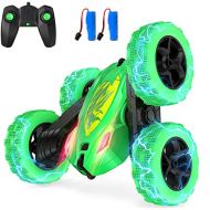 N\A Remote Control Car, RC Car Stunt Car Toys with 360° Rotating Tumbling Flips & Drift, 2 Rechargeable Batteries, Double Sided Race Car Off Road Truck Kids Xmas Toys, Gifts for 6+ Yea