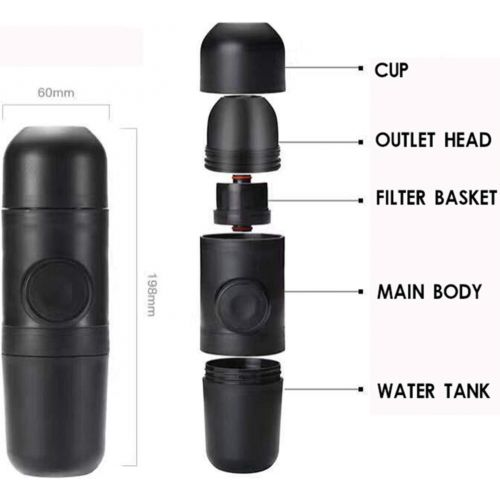  N\C NC Hand-Pressed Portable Coffee Machine, Espresso Machine, Outdoor Portable Coffee Cup, Mini Coffee Maker Professional