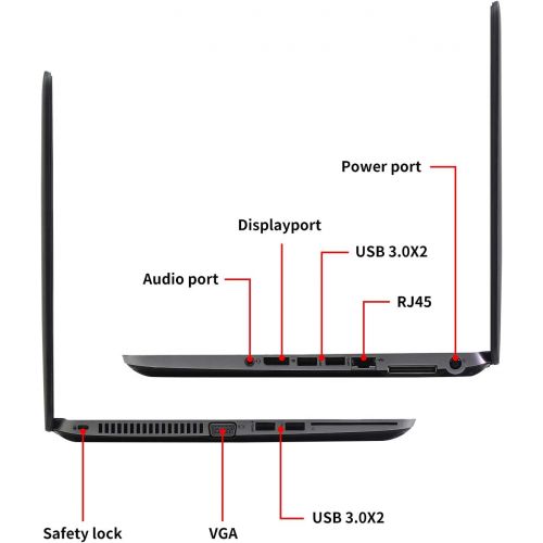  N\C Used Professional Business Laptop in Good Condition 840 G1 14 HD Display Intel Core i5 Processor 8GB RAM 256GB SSD Bluetooth Webcam WiFi with Windows 10