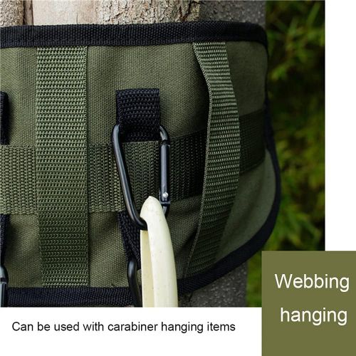  N\C NC Tree Hanging Camping Tableware Roll Bag Removable Multifunctional Canvas Camping Cookware, for Dinnerware Storage Barbecue Portable Pouch for BBQ Camp Cookware