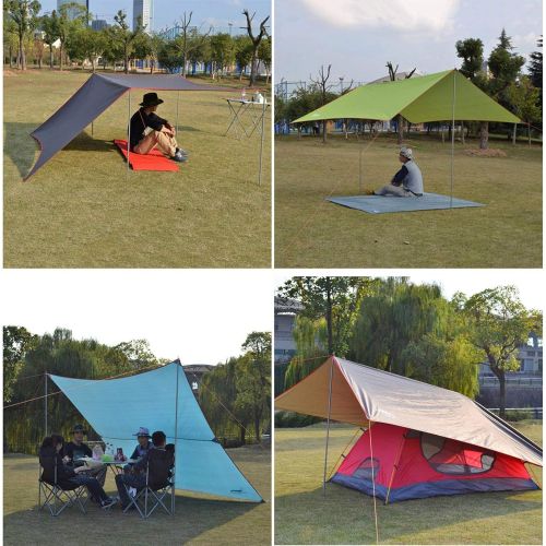  N\C NC Waterproof Outdoor Awning Hammock Tarp Rain Fly Lightweight Camping Tent Sun Shelter for Tourism Hiking Beach Pergola