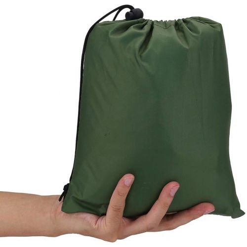  N\C Multipurpose Outdoor Tarpaulin, Portable Lightweight Waterproof Rain Cover Fly Tent Tarp Shelter With Pegs And Ropes-Anti-UV/Moisture Resistant (Green)