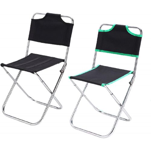  N\C Outdoor Folding Camping Chair Ultralight Portable Fishing with Lumbar Back Support and Carry Bag High-Strength Aluminum Alloy Camp for Picnic (Black), 18.89（backrest High ）x10.62x8