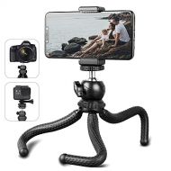 N\C Mini Tripod for iPhone,Flexible Tripod with rotatable Phone Holder,Tripod for Phone and Camera/gopro,Compatible with iPhone/Android,Cell Phone Tripod Mount Stand for Video Calls
